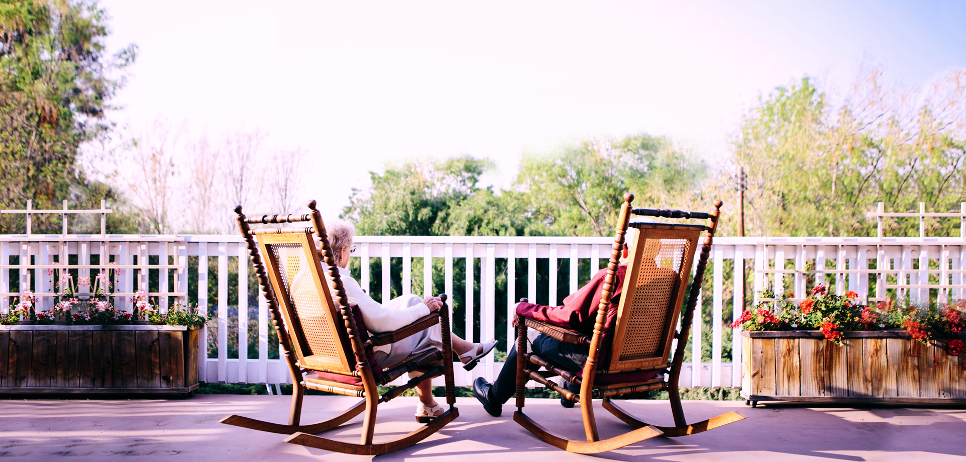 Couple in rocking chair