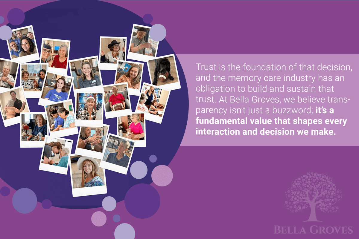 transparency in memory care industry